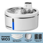 Smart Wireless Dynamic Cat Water Dispenser Ultra Silent 2.5L/84.54Oz Automatic Pet Water Bowl Equipped with Four-Layer Filtration System Ultra-Quiet Water Pump Dual Power Supply for Cats and Dogs