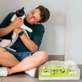 Allforpaws Puzzle Cat Slow Feeder Treat Maze Mazing Fun Treat Hunt Cat Toy Christmas Gift for Cats