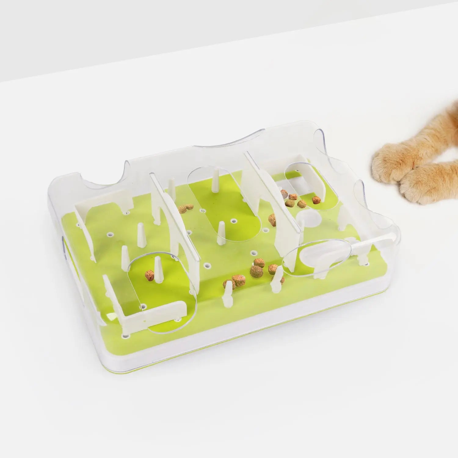 Petmino Rompecabezas Laberinto para Gatos Alimentador Lento y Dispensador de Golosinas