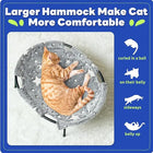 Desk Pet Bedpomesea Soft Elevated Hammock for Small Dogs & Cats, Glow in the Dark Raised Desk Bed,Cozy Floor Hammock,Cat Lounge Furniture,Anti-Anxiety