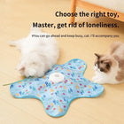 Interactive Unpredicatable Moving Feather Hunting Cat Toy with Real Mouse Squeaky, Hide and Seek Rechargeable Cat Toy for Bored Cat, Automatic Chargeable, Indoor Exercise & Boredom Relief for All Breeds Cats , Essential for Petlovers
