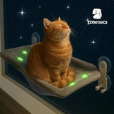 Desk Pet Bedpomesea Soft Elevated Hammock for Small Dogs & Cats, Glow in the Dark Raised Desk Bed,Cozy Floor Hammock,Cat Lounge Furniture,Anti-Anxiety