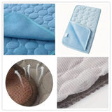 2026 New Cooling Dog Bed, Ice Silk Cooling Mat for Dogs with Ice Silk Fabric, Non-Slip & Machine Washable Design, Summer Comfort Mat for Small to Large Pets, Universal Fit