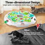 Bentopal Interactive Hide and Seek Cat Toy Set | Endless Fun for Your Indoor Cat with Motion Activated Ball