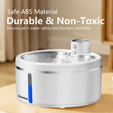 Smart Wireless Dynamic Cat Water Dispenser Ultra Silent 2.5L/84.54Oz Automatic Pet Water Bowl Equipped with Four-Layer Filtration System Ultra-Quiet Water Pump Dual Power Supply for Cats and Dogs