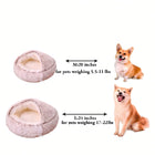 2-In-1 Cat & Cave Calming Anti-Anxiety for Indoor Cats & Small Dogs All Season Use Machine Washable Ultra Soft Lining Non Slip Durable Plush Camas Perros Winter Pet Costco Hotdog Tray Donut Bed Cozy Extra Large Cute Cartoon Fluffy Small Dog Bed