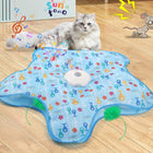 Interactive Unpredicatable Moving Feather Hunting Cat Toy with Real Mouse Squeaky, Hide and Seek Rechargeable Cat Toy for Bored Cat, Automatic Chargeable, Indoor Exercise & Boredom Relief for All Breeds Cats , Essential for Petlovers