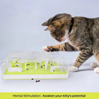 Allforpaws Puzzle Cat Slow Feeder Treat Maze Mazing Fun Treat Hunt Cat Toy Christmas Gift for Cats