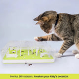 Allforpaws Puzzle Cat Slow Feeder Treat Maze Mazing Fun Treat Hunt Cat Toy Christmas Gift for Cats