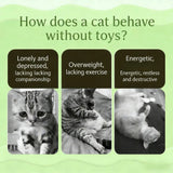 New Store Perks ！Catnip Caterpillar Plush Pillow 1Pc, Crinkle Sound Cat Toy with Catnip Head Silvervine Tail, Interactive Boredom Relief Toy for Indoor Cats
