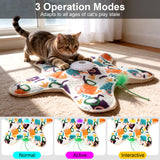 Seek Cat Toy with 20 Toys Hide and Seek Rechargeable Cat Toy #Summervibes #Petlovers Automatic Chargeable Interactive Cat Toy for Indoor Cats ，Iultra-Quiet Touch Activated Self Play Cat Exercise Toy for Adult Cats & Kittens Breed Outdoorfun
