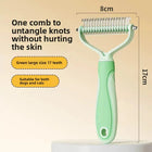 Large Stainless Steel Pet Comb, Double-Sided Cat and Dog Comb, Cleaning and Grooming Hair Removal Comb, Pet Supplies Detangling Comb