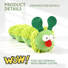 New Store Perks ！Catnip Caterpillar Plush Pillow 1Pc, Crinkle Sound Cat Toy with Catnip Head Silvervine Tail, Interactive Boredom Relief Toy for Indoor Cats