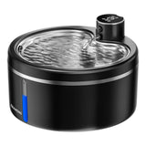 Smart Wireless Dynamic Cat Water Dispenser Ultra Silent 2.5L/84.54Oz Automatic Pet Water Bowl Equipped with Four-Layer Filtration System Ultra-Quiet Water Pump Dual Power Supply for Cats and Dogs