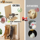 Mocherpion Natural Cork Cat Scratcher Board 2-Pack: Ideal for Multi-Cat Families, Eco-Friendly Strong Adhesive Backing, Wall, Sofa & Cabinet Door Mountable, Scratch-Resistant Easy to Clean, Doubles as Cat Scratcher & Cat Mat, Claw-Friendly Safe