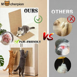 Mocherpion Natural Cork Cat Scratcher Board 2-Pack: Ideal for Multi-Cat Families, Eco-Friendly Strong Adhesive Backing, Wall, Sofa & Cabinet Door Mountable, Scratch-Resistant Easy to Clean, Doubles as Cat Scratcher & Cat Mat, Claw-Friendly Safe