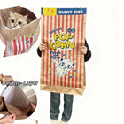 Upgrade Cat Toy Cute Large Kraft Paper Double-Layer Crinkle Bag Cat Hideout (29.53*13.78Inch), Hide & Seek Play Tunnel Cat Bed Puzzle Relaxation, Cat Hideout Toy Cat Crinkle Toy for Indoor Kittens & Adult