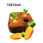 Dog Carrot Plush Toy Interactive Dog Toys Plush Puzzle Toys 2 in 1 Non-Slip Nosework Feed Games for Aggressive Chewers Pet