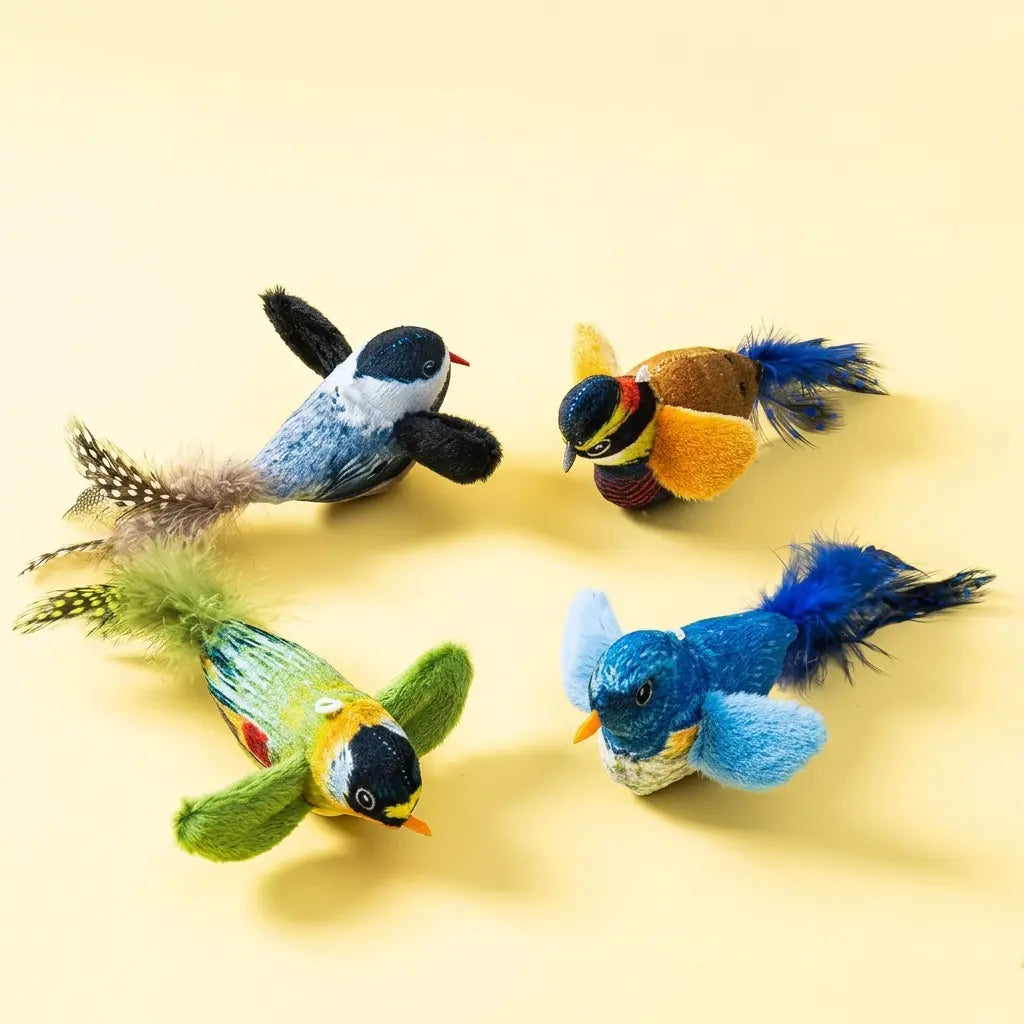 Elastic Rope Bird Cat Toy, Interactive Simulated Feather Teaser Toy for Indoor Cats, Self Playing Hanging Cat Toy to Reduce Boredom and Encourage Exercise Summervibers