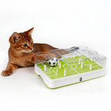 Official FIFA World Cup 2026 Interactive Cat Puzzle Feeder&Slow Feed Toy–Mental Stimulation Treat Dispenser Maze,Enrichment&Cat Toy,Football Fan Gift