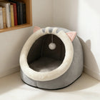 Rescue Kitten Bed-Cozy Cat Cave Bed, Plush Enclosed Soft House for Indoor Cats, Warm Fleece Interior, Washable & Collapsible, Calming Hideaway for Small Cats & Kittens