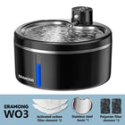 Smart Wireless Dynamic Cat Water Dispenser Ultra Silent 2.5L/84.54Oz Automatic Pet Water Bowl Equipped with Four-Layer Filtration System Ultra-Quiet Water Pump Dual Power Supply for Cats and Dogs