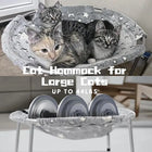 Desk Pet Bedpomesea Soft Elevated Hammock for Small Dogs & Cats, Glow in the Dark Raised Desk Bed,Cozy Floor Hammock,Cat Lounge Furniture,Anti-Anxiety