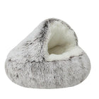 2-In-1 Cat & Cave Calming Anti-Anxiety for Indoor Cats & Small Dogs All Season Use Machine Washable Ultra Soft Lining Non Slip Durable Plush Camas Perros Winter Pet Costco Hotdog Tray Donut Bed Cozy Extra Large Cute Cartoon Fluffy Small Dog Bed