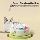 Automatic Cat Toy 3 in 1 Electric Butterfly Teasing Toy Track Balls Ambush Feather Interactive Fun Pet Toy Set Cat Supply
