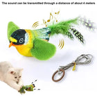 Elastic Rope Bird Cat Toy, Interactive Simulated Feather Teaser Toy for Indoor Cats, Self Playing Hanging Cat Toy to Reduce Boredom and Encourage Exercise Summervibers