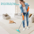 Pet Epilator，Cat Hair Remover，Reusable Pet Hair Carpet Rake Broom Pet Hair Removal，Adjustable Pet Hair Remover，Pet Cleaning Brush with Hanging Ring