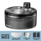Smart Wireless Dynamic Cat Water Dispenser Ultra Silent 2.5L/84.54Oz Automatic Pet Water Bowl Equipped with Four-Layer Filtration System Ultra-Quiet Water Pump Dual Power Supply for Cats and Dogs