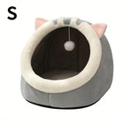 Rescue Kitten Bed-Cozy Cat Cave Bed, Plush Enclosed Soft House for Indoor Cats, Warm Fleece Interior, Washable & Collapsible, Calming Hideaway for Small Cats & Kittens