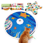 Seek Cat Toy with 20 Toys Hide and Seek Rechargeable Cat Toy #Summervibes #Petlovers Automatic Chargeable Interactive Cat Toy for Indoor Cats ，Iultra-Quiet Touch Activated Self Play Cat Exercise Toy for Adult Cats & Kittens Breed Outdoorfun
