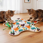 Seek Cat Toy with 20 Toys Hide and Seek Rechargeable Cat Toy #Summervibes #Petlovers Automatic Chargeable Interactive Cat Toy for Indoor Cats ，Iultra-Quiet Touch Activated Self Play Cat Exercise Toy for Adult Cats & Kittens Breed Outdoorfun
