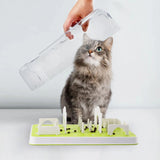 Allforpaws Puzzle Cat Slow Feeder Treat Maze Mazing Fun Treat Hunt Cat Toy Christmas Gift for Cats