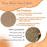 Mocherpion Natural Cork Cat Scratcher Board 2-Pack: Ideal for Multi-Cat Families, Eco-Friendly Strong Adhesive Backing, Wall, Sofa & Cabinet Door Mountable, Scratch-Resistant Easy to Clean, Doubles as Cat Scratcher & Cat Mat, Claw-Friendly Safe