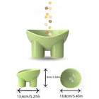 Elevated Pet Bowl Set Feeder with Neck Design, Anti-Tip Feature, Perfect for Cats & Dogs, Ideal for Food Water Snacks