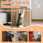 Mocherpion Natural Cork Cat Scratcher Board 2-Pack: Ideal for Multi-Cat Families, Eco-Friendly Strong Adhesive Backing, Wall, Sofa & Cabinet Door Mountable, Scratch-Resistant Easy to Clean, Doubles as Cat Scratcher & Cat Mat, Claw-Friendly Safe