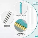 Pet Epilator，Cat Hair Remover，Reusable Pet Hair Carpet Rake Broom Pet Hair Removal，Adjustable Pet Hair Remover，Pet Cleaning Brush with Hanging Ring