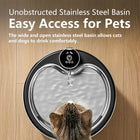 Smart Wireless Dynamic Cat Water Dispenser Ultra Silent 2.5L/84.54Oz Automatic Pet Water Bowl Equipped with Four-Layer Filtration System Ultra-Quiet Water Pump Dual Power Supply for Cats and Dogs
