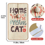 Printed Sisal Cat Scratching Mat, Wall-Mounted Cat Scratch Pad for Furniture and Wall Protection, Non-Slip Cat Scratching Mat for Indoor Cats and Kittens