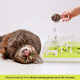 Allforpaws Puzzle Cat Slow Feeder Treat Maze Mazing Fun Treat Hunt Cat Toy Christmas Gift for Cats