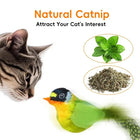 Elastic Rope Bird Cat Toy, Interactive Simulated Feather Teaser Toy for Indoor Cats, Self Playing Hanging Cat Toy to Reduce Boredom and Encourage Exercise Summervibers