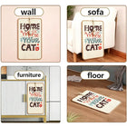 Printed Sisal Cat Scratching Mat, Wall-Mounted Cat Scratch Pad for Furniture and Wall Protection, Non-Slip Cat Scratching Mat for Indoor Cats and Kittens