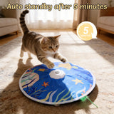 Seek Cat Toy with 20 Toys Hide and Seek Rechargeable Cat Toy #Summervibes #Petlovers Automatic Chargeable Interactive Cat Toy for Indoor Cats ，Iultra-Quiet Touch Activated Self Play Cat Exercise Toy for Adult Cats & Kittens Breed Outdoorfun