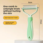 Large Stainless Steel Pet Comb, Double-Sided Cat and Dog Comb, Cleaning and Grooming Hair Removal Comb, Pet Supplies Detangling Comb